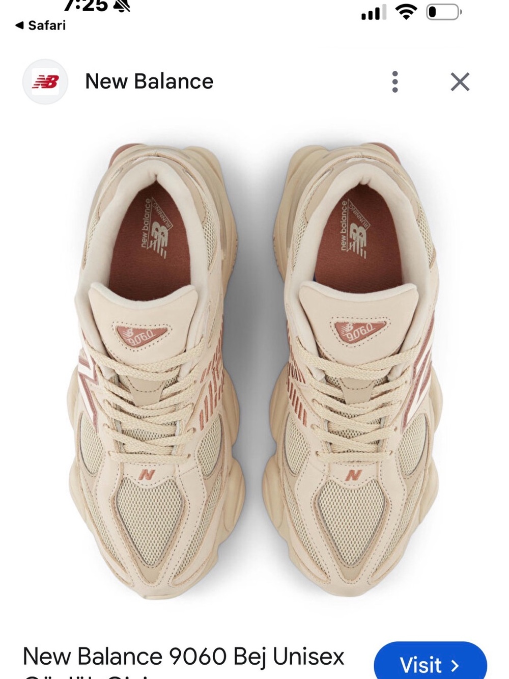 New Balance 9060 Bej Unisex Shoes